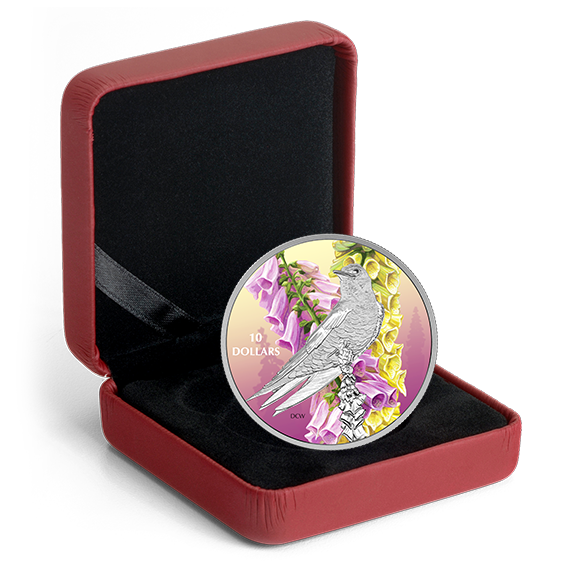 1/2 oz. Pure Silver Coloured Coin - Birds Among Nature's Colours: Purple Martin