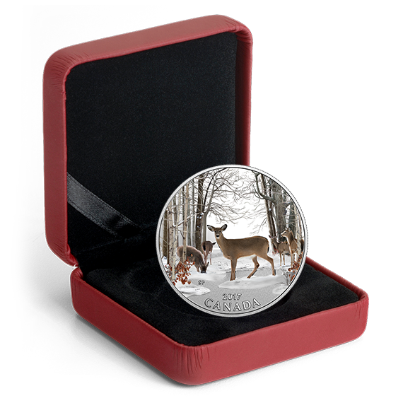 1/2 oz. Pure Silver Coloured Coin - Iconic Canada: Spring Sightings