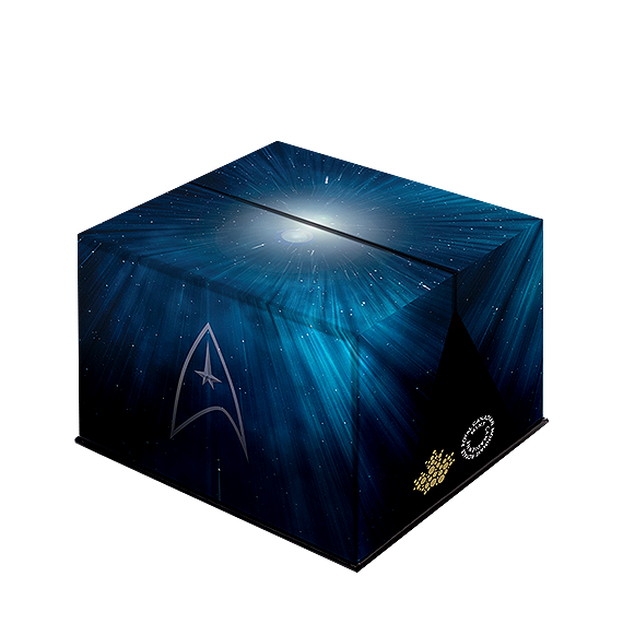 Star Trek™: Five Captains - 2 oz. Pure Silver Coloured Glow-in-the-Dark Coin