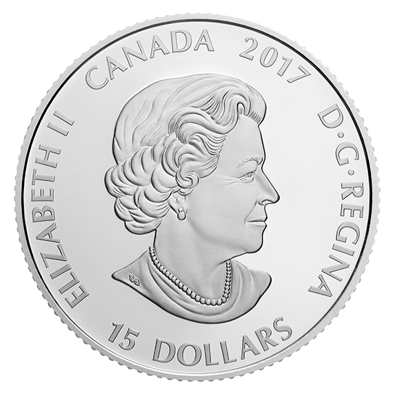Great Canadian Outdoors: Sunset Canoeing - Pure Silver Glow-in-the-Dark Coin
