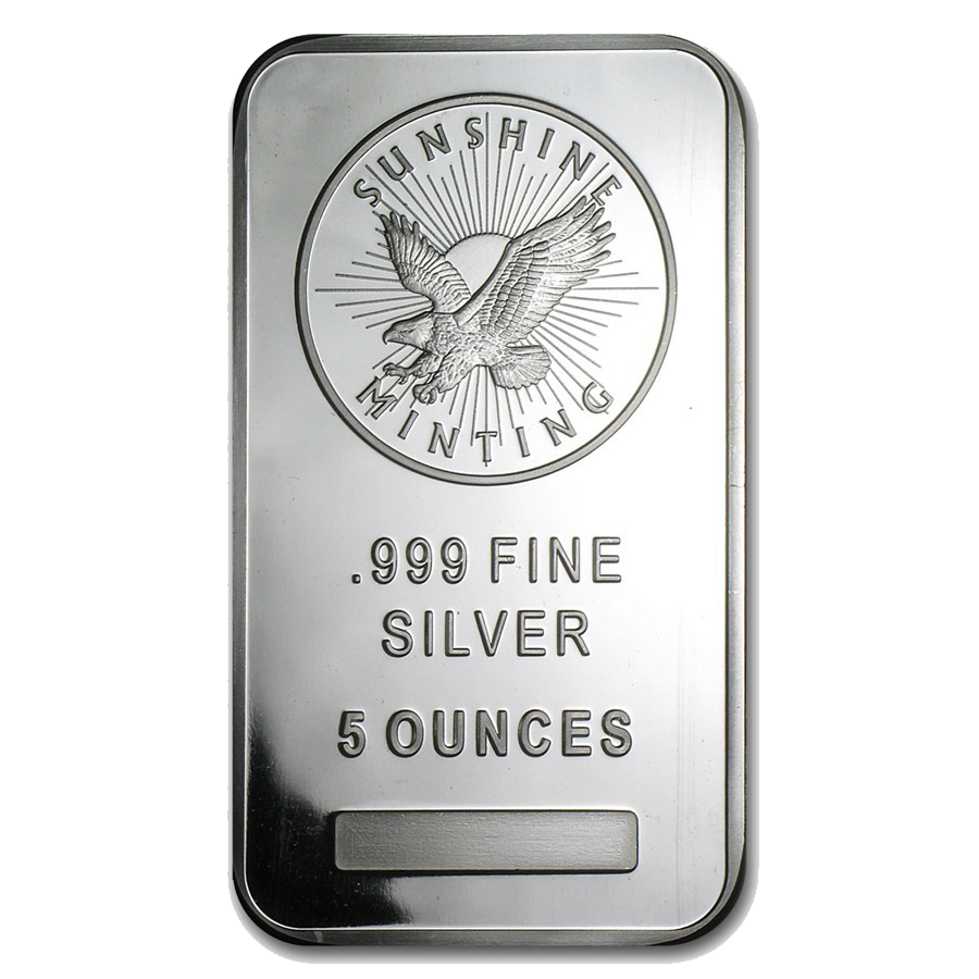 5 OZ SUNSHINE MINT Silver Bar