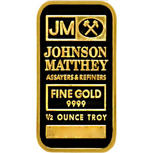 Half OZ Johnson Matthey Gold Bar