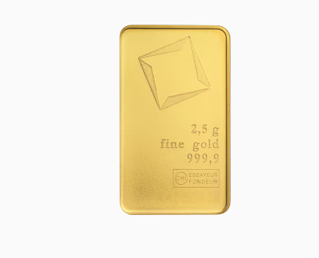 2.5 Gram Valcambi Gold Bar