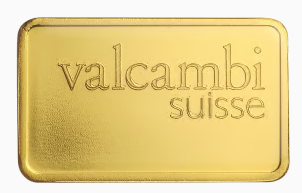 2.5 Gram Valcambi Gold Bar