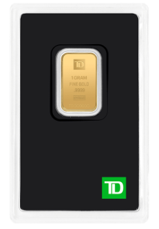 1 gram TD Gold Bar