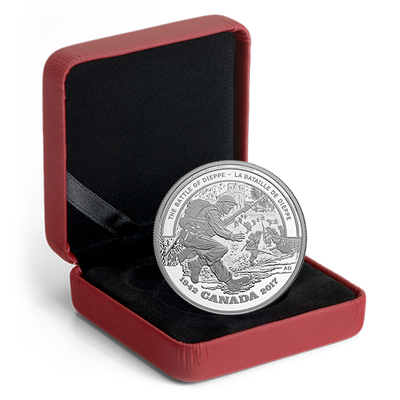 1 oz. Pure Silver Coin - Second World War Battlefront: The Battle of Dieppe