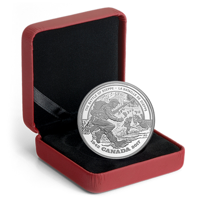 1 oz. Pure Silver Coin - Second World War Battlefront: The Battle of Dieppe