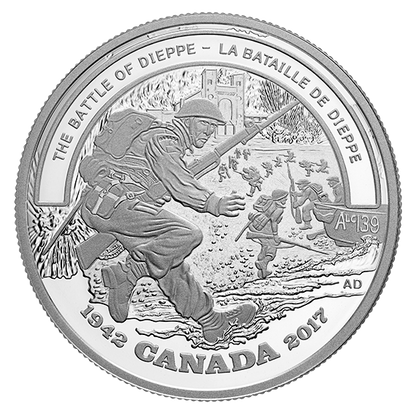 1 oz. Pure Silver Coin - Second World War Battlefront: The Battle of Dieppe