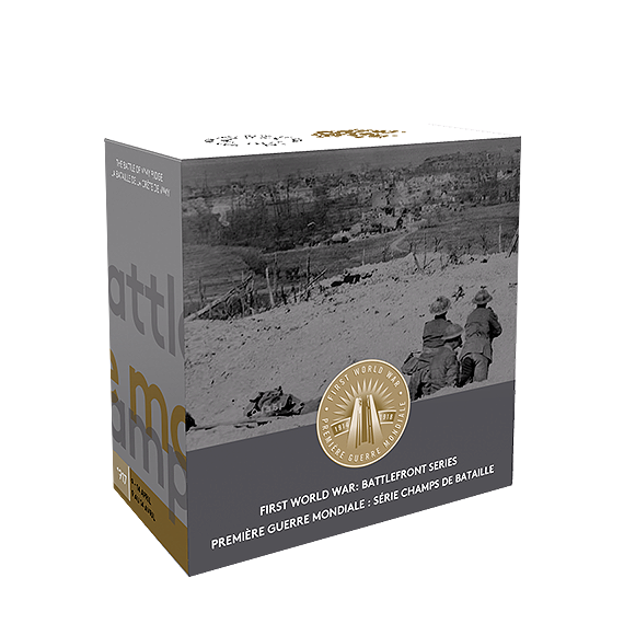 The Battle of Vimy Ridge - 1 oz. Pure Silver Selectively Gold-Plated Coin: First World War Battlefront Series
