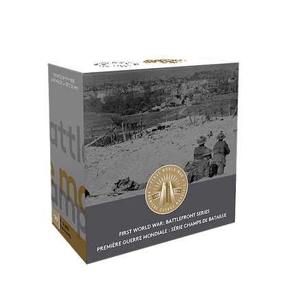 The Battle of Vimy Ridge - 1 oz. Pure Silver Selectively Gold-Plated Coin: First World War Battlefront Series