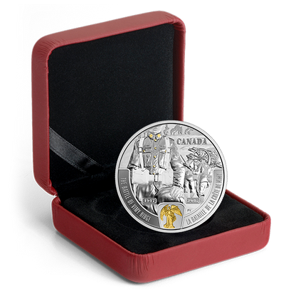 The Battle of Vimy Ridge - 1 oz. Pure Silver Selectively Gold-Plated Coin: First World War Battlefront Series