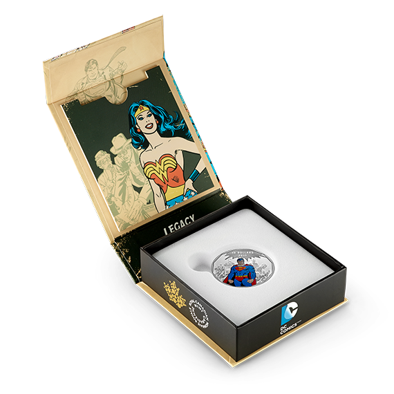 1/2 oz. Fine Silver Coloured Coin - DC Comics™ Originals: Legacy