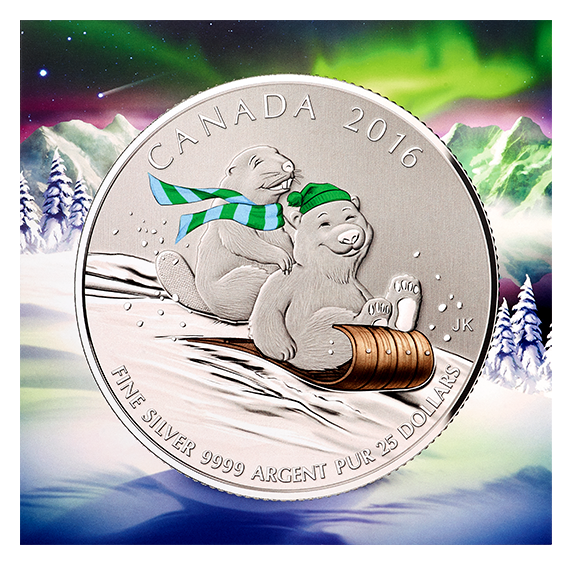 $25 Fine Silver Coin – Winter Fun (2016)