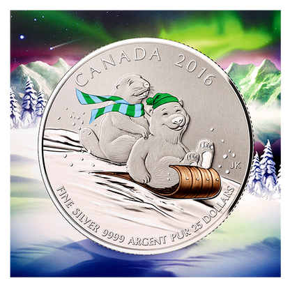 $25 Fine Silver Coin – Winter Fun (2016)