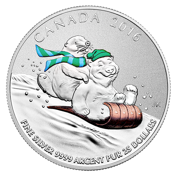 $25 Fine Silver Coin – Winter Fun (2016)