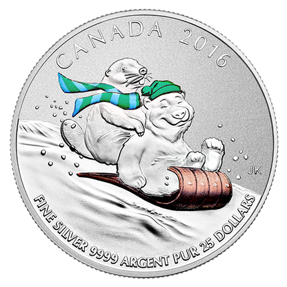 $25 Fine Silver Coin – Winter Fun (2016)