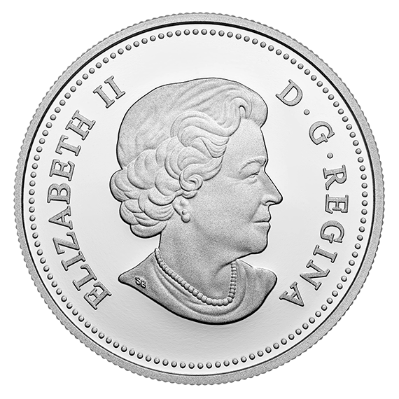 1 oz. Fine Silver Coloured Coin – Landscape Illusion: Mountain Goat –