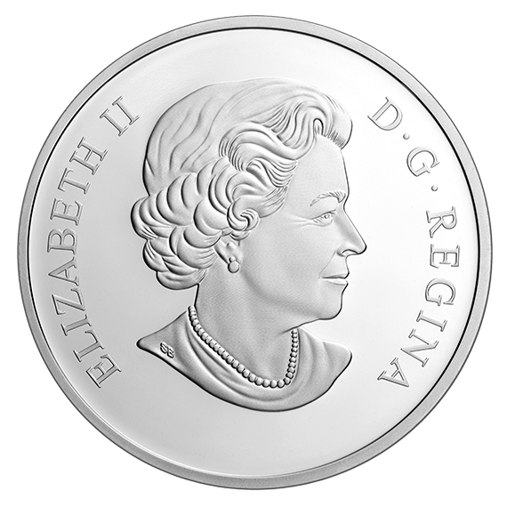 1 oz. Pure Silver Coin – Paw prints on the Edge: Woodland Caribou