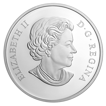 1 oz. Pure Silver Coin – Paw prints on the Edge: Woodland Caribou