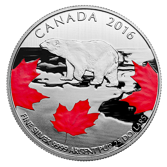 1/4 oz 2016 True North Fine Silver Coin