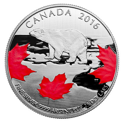 1/4 oz 2016 True North Fine Silver Coin