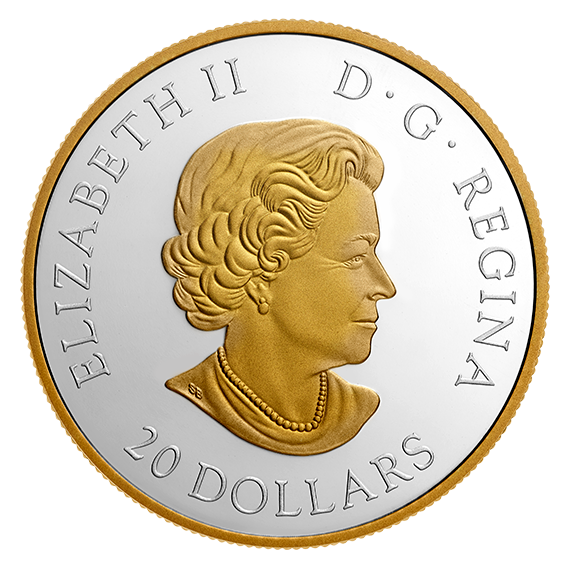 1 oz. Pure Silver Gold-Plated Coin - Locomotives Across Canada