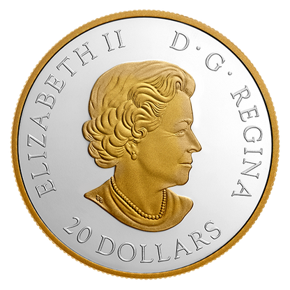 1 oz. Pure Silver Gold-Plated Coin - Locomotives Across Canada