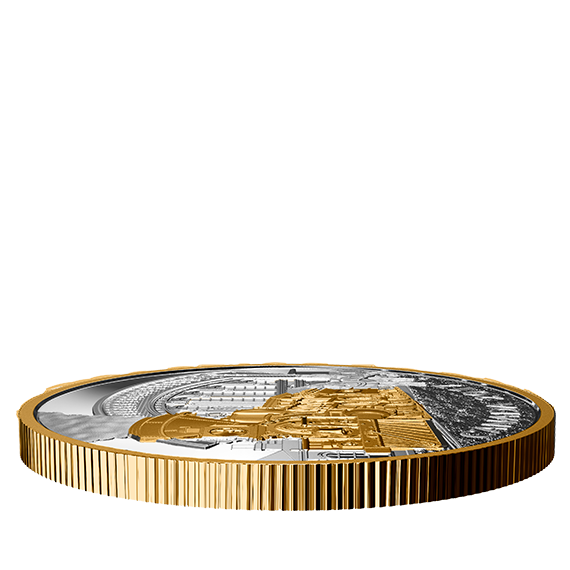 1 oz. Pure Silver Gold-Plated Coin - Locomotives Across Canada