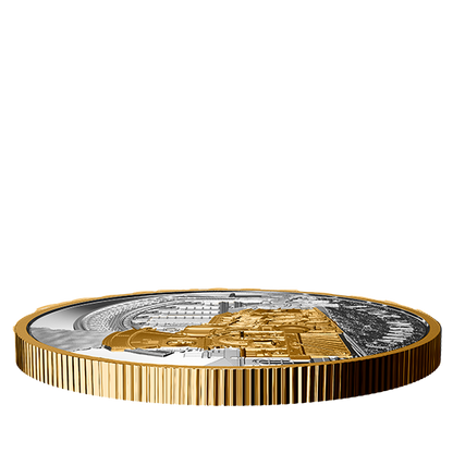 1 oz. Pure Silver Gold-Plated Coin - Locomotives Across Canada