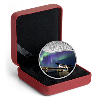 1/2 oz. Pure Silver Coloured Coin – Celebrating Canada's 150th Coin Series: Float Planes on the Mackenzie River