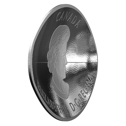 1 oz. Pure Silver Football-Shaped and Curved Coin