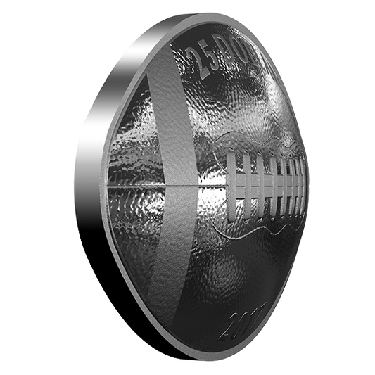 1 oz. Pure Silver Football-Shaped and Curved Coin