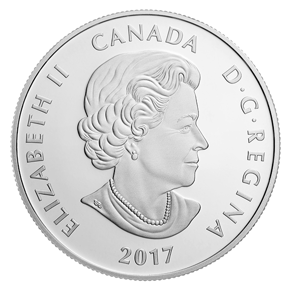 1/2 oz. Pure Silver Coloured Coin - Birds Among Nature’s Colours: Tufted Titmouse