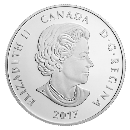1/2 oz. Pure Silver Coloured Coin - Birds Among Nature’s Colours: Tufted Titmouse