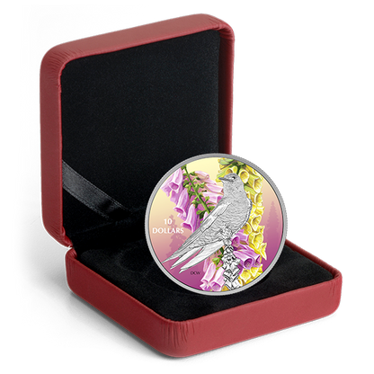 1/2 oz. Pure Silver Coloured Coin - Birds Among Nature's Colours: Purple Martin