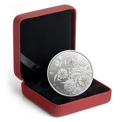 Pearl Flowers - 1 oz. Pure Silver Coin