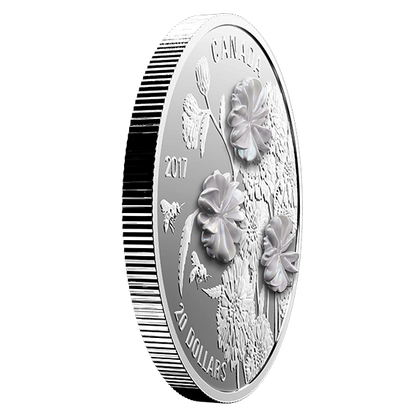 Pearl Flowers - 1 oz. Pure Silver Coin