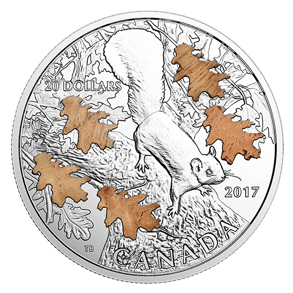 1 oz. Pure Silver Coin – The Nutty Squirrel and the Mighty Oak