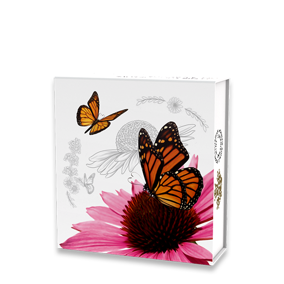 Celebration of Love – Pure Silver Coin made with Heart-Shaped Swarovski® Crystal