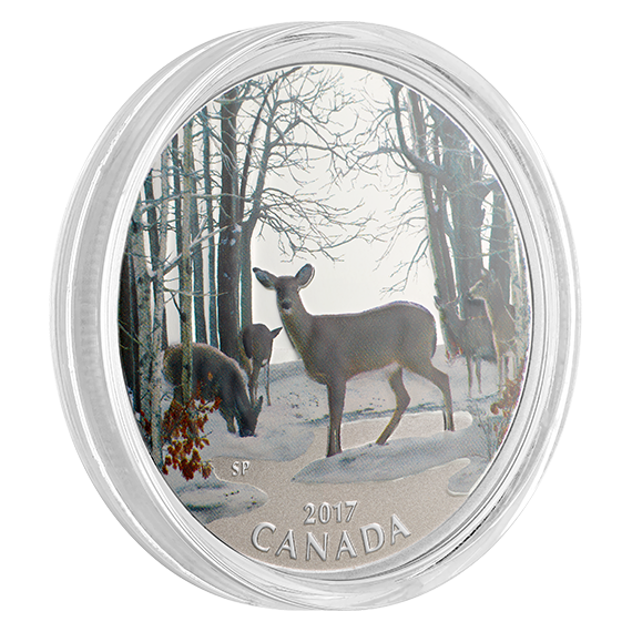 1/2 oz. Pure Silver Coloured Coin - Iconic Canada: Spring Sightings
