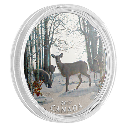 1/2 oz. Pure Silver Coloured Coin - Iconic Canada: Spring Sightings