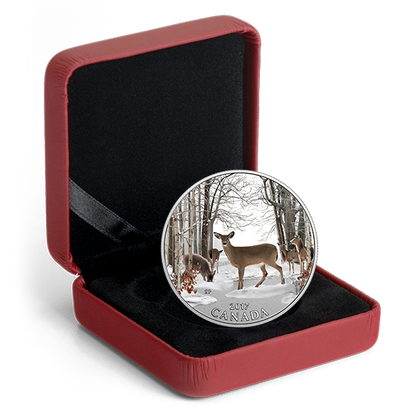 1/2 oz. Pure Silver Coloured Coin - Iconic Canada: Spring Sightings