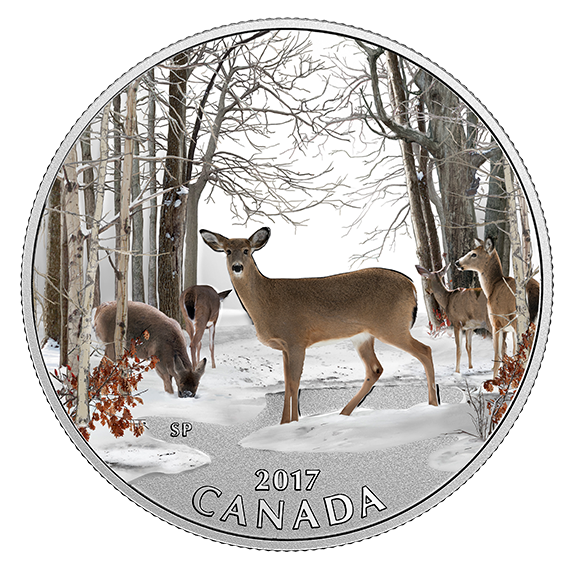 1/2 oz. Pure Silver Coloured Coin - Iconic Canada: Spring Sightings