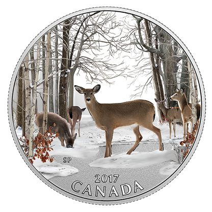 1/2 oz. Pure Silver Coloured Coin - Iconic Canada: Spring Sightings