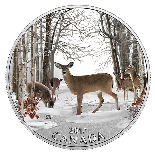 1/2 oz. Pure Silver Coloured Coin - Iconic Canada: Spring Sightings