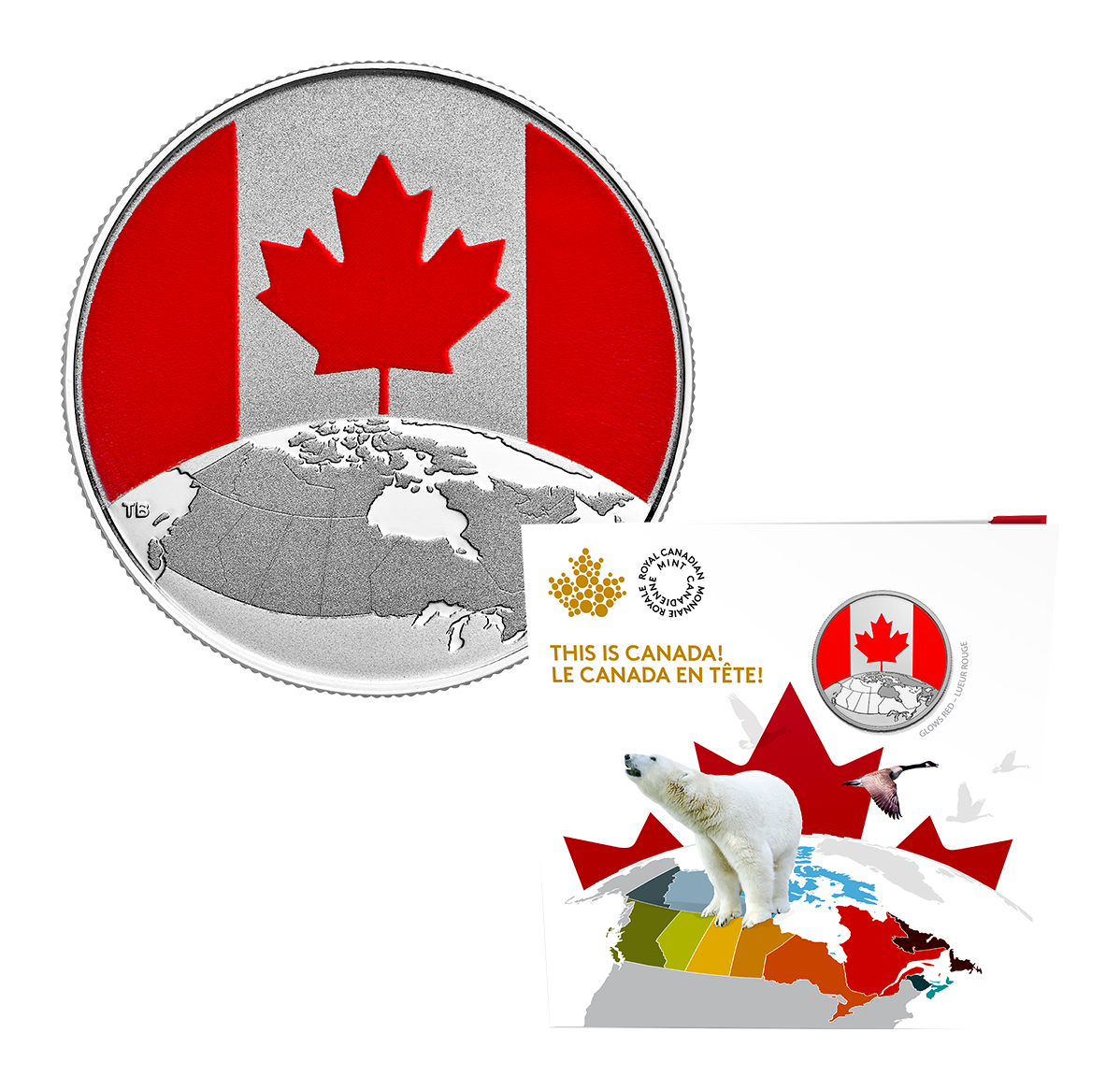 This is Canada! Pure Silver Glow-in-the-Dark Coin