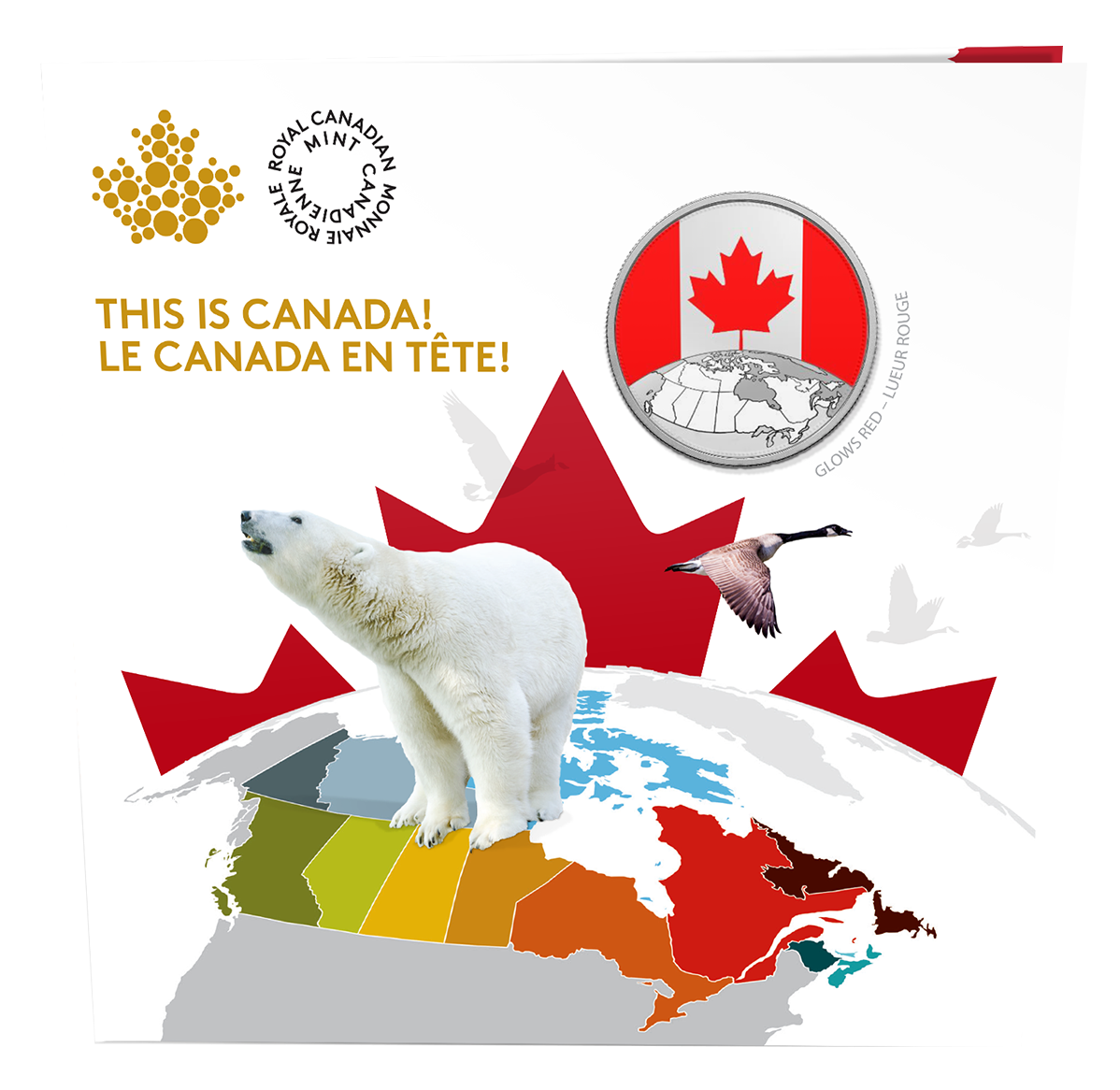 This is Canada! Pure Silver Glow-in-the-Dark Coin