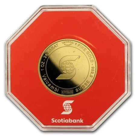 1 OZ Scotiabank Valcambi Gold Coin