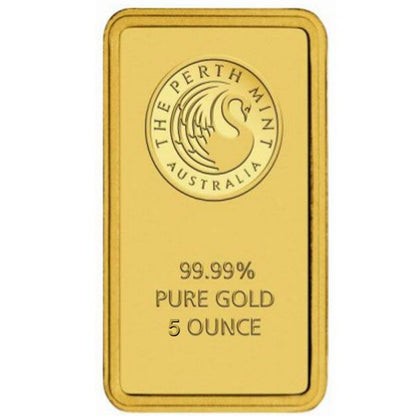5 OZ PAMP Suisse & Perth Mint Gold Bar