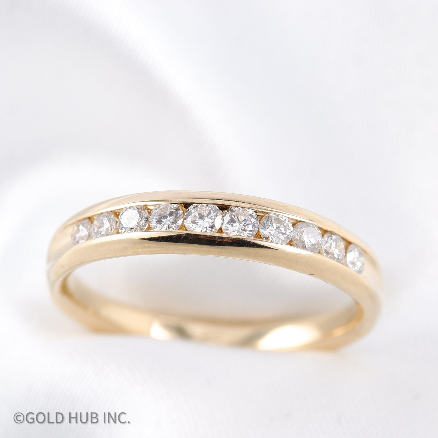 Channel Set Special Occasion Ring in 14K Yellow Gold